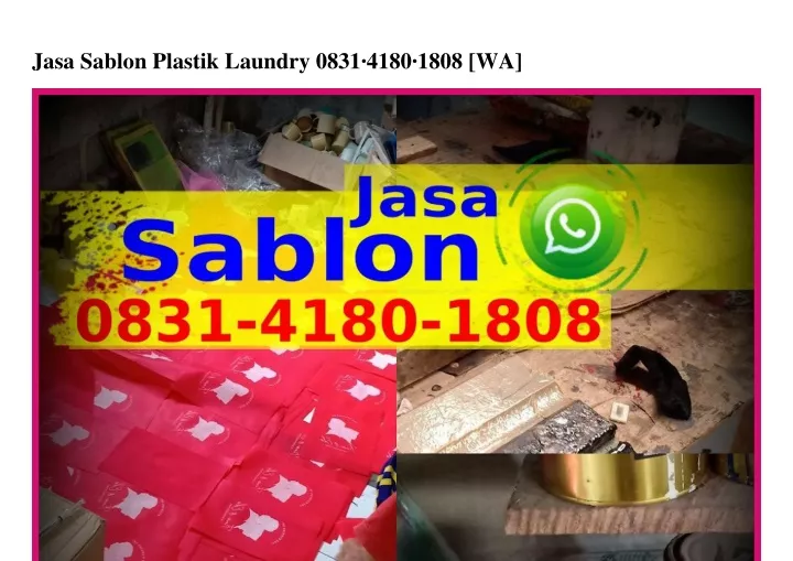 jasa sablon plastik laundry 0831 4180 1808 wa