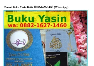 Contoh Buku Yasin Batik Ô882•lϬ2ᜪ•l4ϬÔ[WhatsApp]