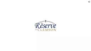 Affordable Apartments For Rent Near Clemson University at The Reserve at Clemson