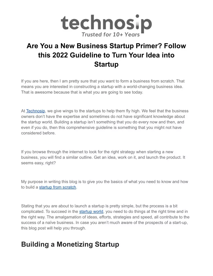 are you a new business startup primer follow this