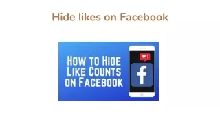 How you can hide your Facebook likes