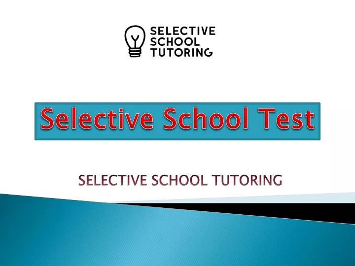 selective school test