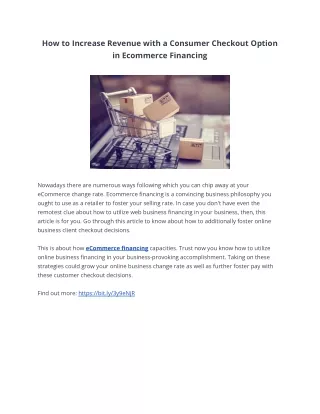 how to increase revenue with a consumer checkout