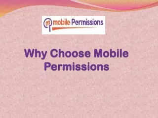 Why Choose Mobile Permissions