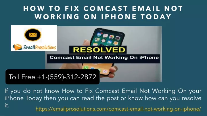 how to fix comcast email not working on iphone today