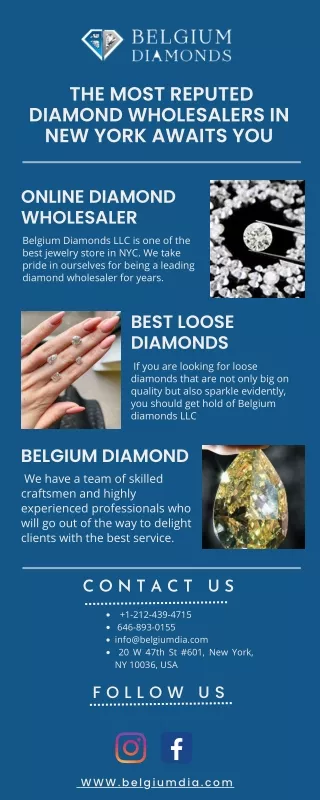 The Most Reputed Diamond Wholesalers In New York Awaits You