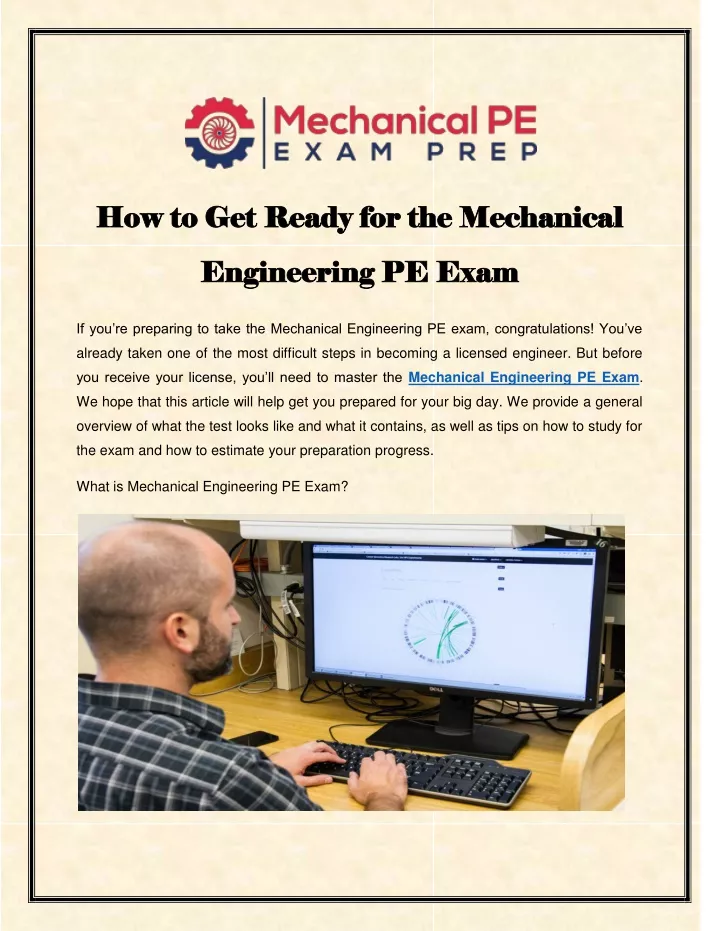 how to get ready for the mechanical