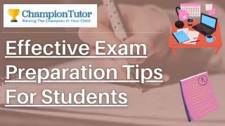 Effective Exam Preparation Tips For Students