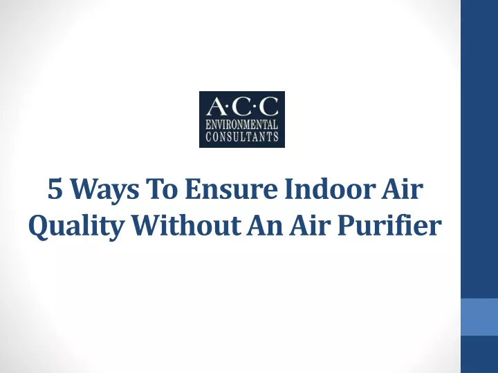 5 ways to ensure indoor air quality without an air purifier