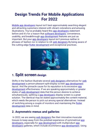 design trends for mobile applications for 2022