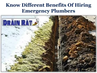 Know Different Benefits Of Hiring Emergency Plumbers