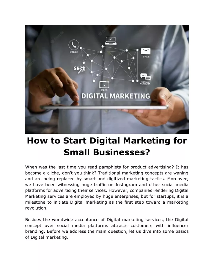 how to start digital marketing for small