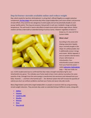 dnp fat burner steroids available online