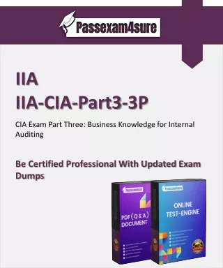 IIA-CIA-Part3-3P Certification Questions Dumps | PassExam4Sure