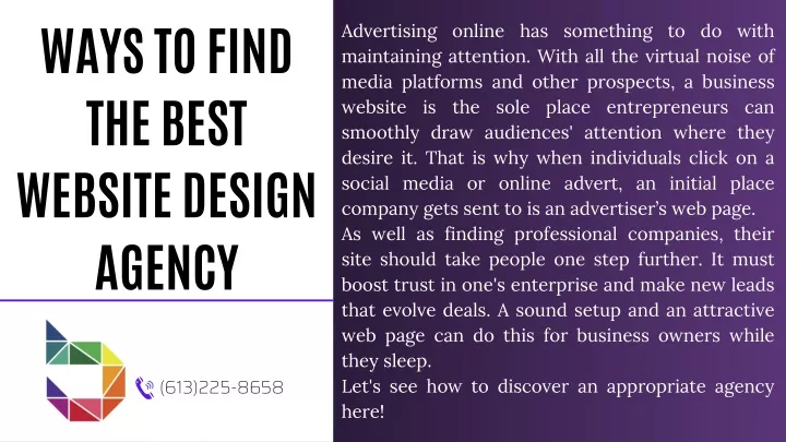 ways to find the best website design agency
