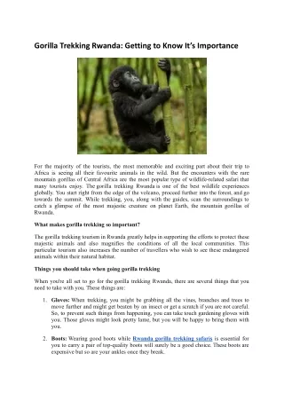 Gorilla Trekking Rwanda_ Getting to Know It’s Importance.docx