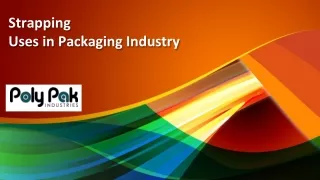 strapping uses in packaging industry