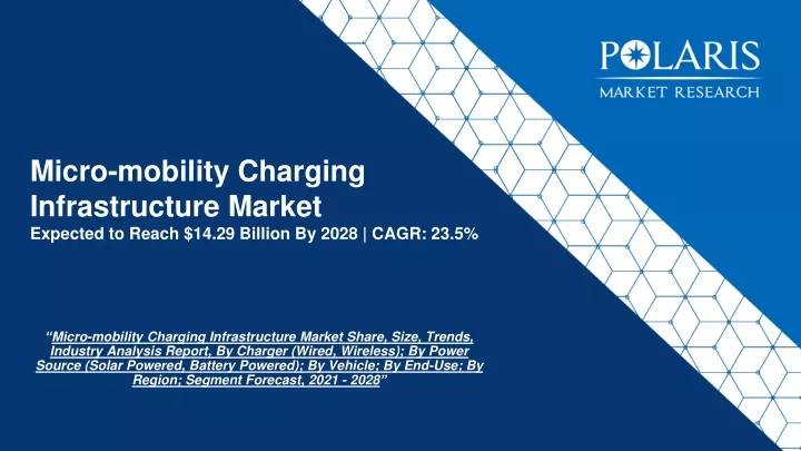 micro mobility charging infrastructure market expected to reach 14 29 billion by 2028 cagr 23 5