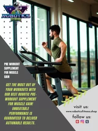 Pre Workout Supplement For Muscle Gain – Robotics Fitness