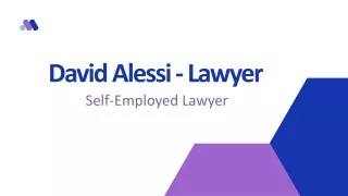 David Alessi - Lawyer - Experienced Professional