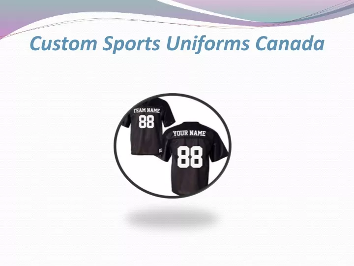 custom sports uniforms canada