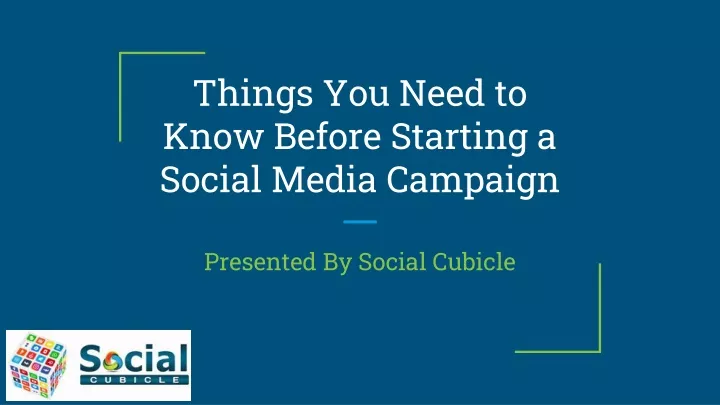 things you need to know before starting a social media campaign