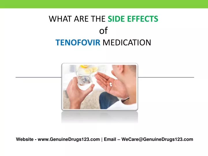 what are the side effects of tenofovir medication