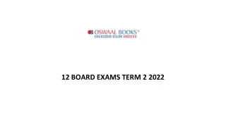12 BOARD EXAMS TERM 2 2022