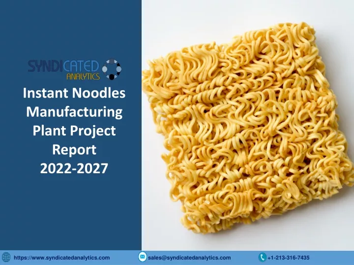 instant noodles manufacturing plant project
