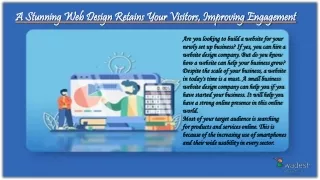 a stunning web design retains your visitors