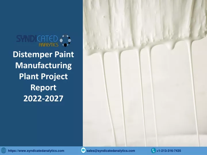 distemper paint manufacturing plant project