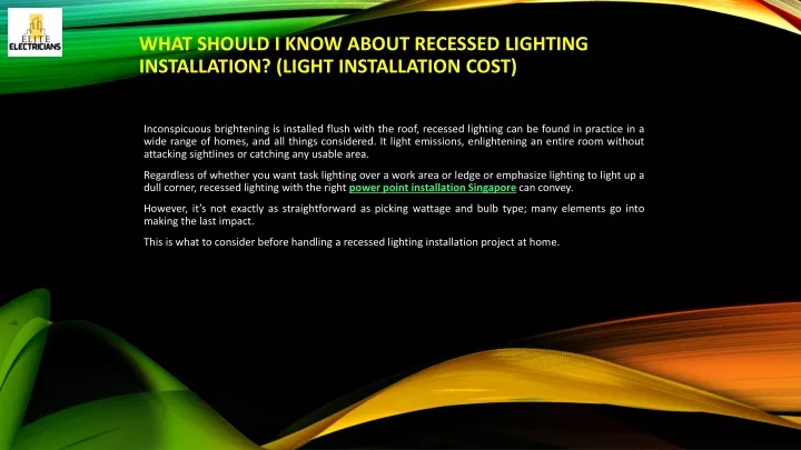 what should i know about recessed lighting installation light installation cost