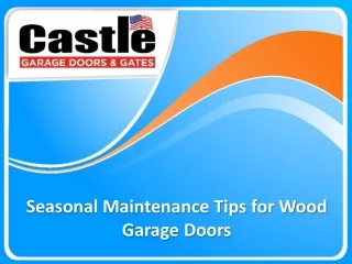 Seasonal Maintenance Tips for Wood Garage Doors