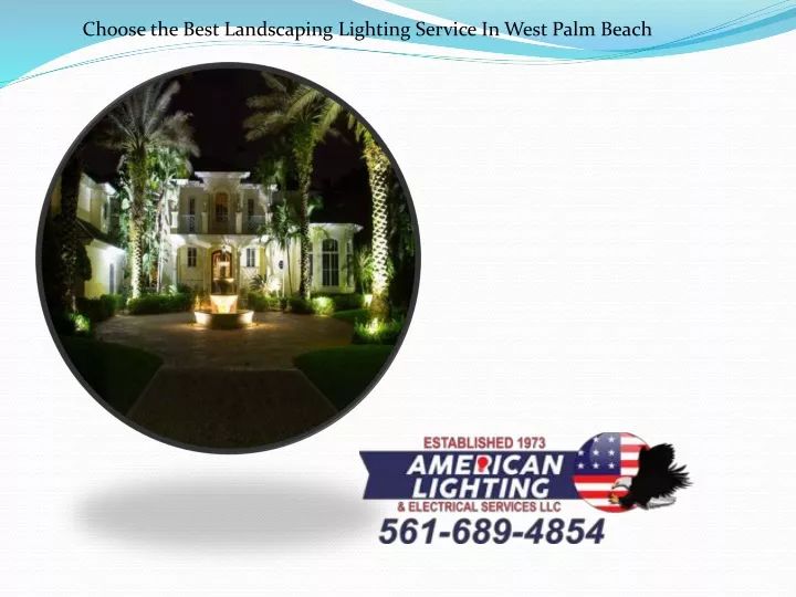 choose the best landscaping lighting service