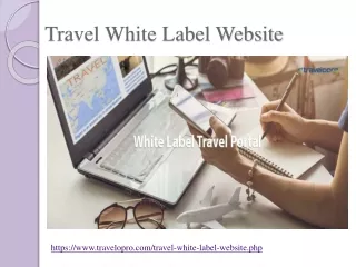 travel white label website