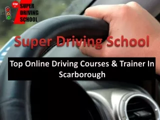Top driving school in scarborough