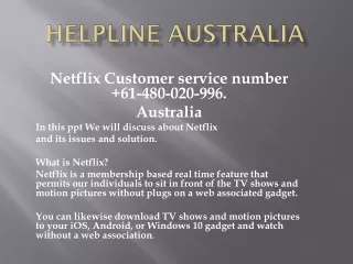 For any Query Join Us on Netflix support phone number  61-480-020-996.