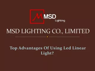 Using Led Linear Light at www.meishida-led.com
