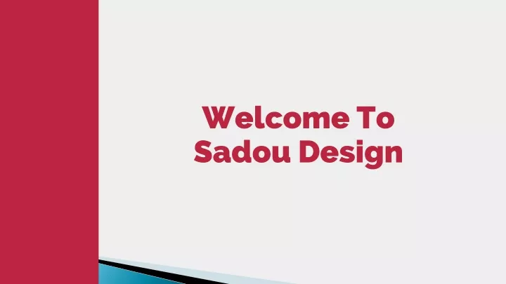 welcome to sadou design
