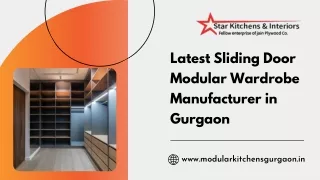 Latest Sliding Door Modular Wardrobe Manufacturer in Gurgaon