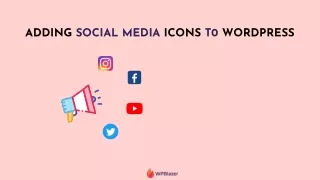 How to add Social Media Icons to WordPress