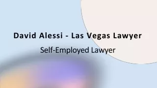 David Alessi - Las Vegas Lawyer - A Passionate Influencer