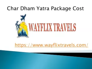 char dham yatra package cost