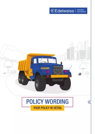 Good Carrying Vehicle Package Insurance & Add-On Covers By Edelweiss GI