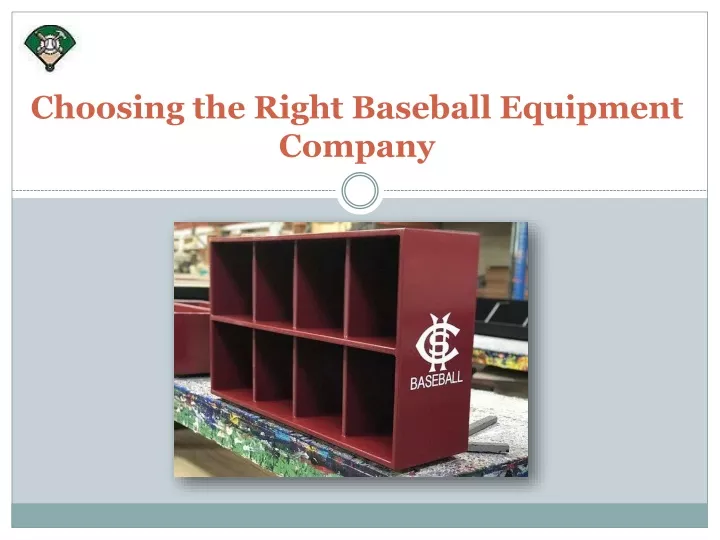 choosing the right baseball equipment company