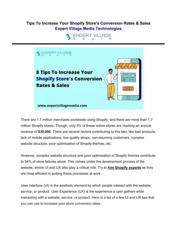 tips to increase your shopify store s conversion