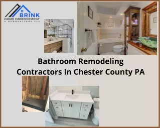 Bathroom Remodeling Contractors In Chester County PA