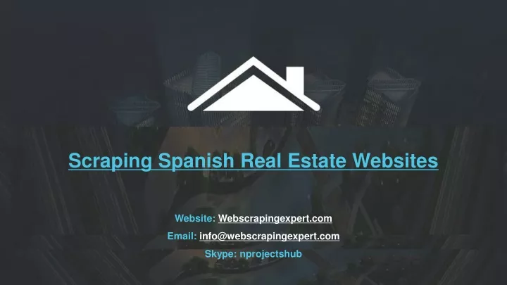 scraping spanish real estate websites