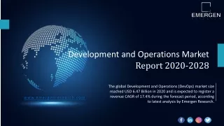 Development and Operations Market Size Worth USD 22.40 Billion in 2028