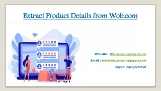 extract product details from wob com